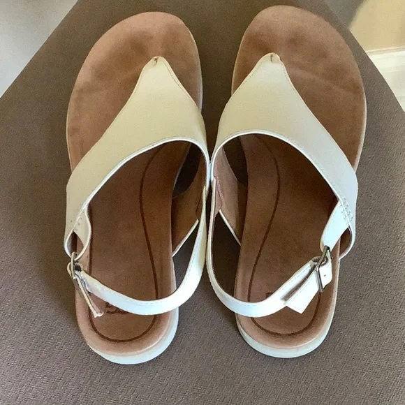 UGG White Sandals - Picture 6 of 9